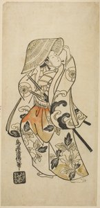Tanımlanamayan bir rolde Aktör Tamazawa Saijiro by Torii Kiyomasu II