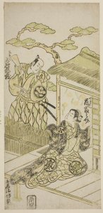 Tee c ve rs Ichimura Kameizo Doctor As 4 Plan d Arashi ve Minosuke Doctor As Koman by Torii Kiyomasu II