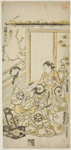Aktörler Tamazawa Saijiro I, "Haru wa Akebono Kuruwa Soga" adlı oyunda Oiso no Tora olarak ve Ichimura Uzaemon VIII, Soga no Juro olarak, Ichimura Tiyatrosu