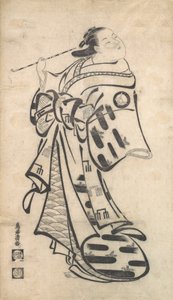 Ayakta Duran Bir Oiran, Sağ Elinde Bir Pipo ve Dönüp Arkasına Dönüp Omuzunun Üzerinden..., yakl. 1705.