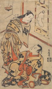 Kabuki a c ve rs Nakamura Gentaro Önerisi d Ikushima Shingoro, değil mi? 1710. , sivrisinek. 1710. by Torii Kiyomasu I