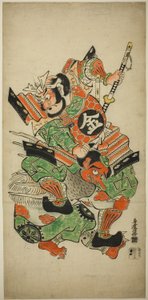 Sakata Kintoki Bir Tengu İle Dinlenirken