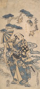 Aktör Otani Hiroji, Honda Harunaga rolünde, yaklaşık. 1745., yakl. 1745.