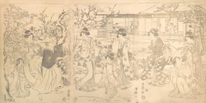 47 Sadık Perakendecinin Chushingura Kan davasından bir sahne, yaklaşık. 1820. by Torii Kiyomine