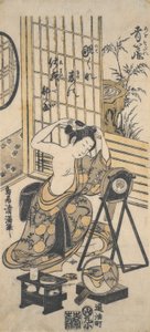 Soyunma Odasından Bir Görünüm by Torii Kiyomitsu