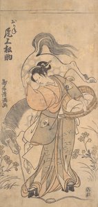 Ünlü Güçlü Kadın Okane Rolündeki Aktör Onoe Matsusuke, muhtemelen 1765., muhtemelen 1765 by Torii Kiyomitsu