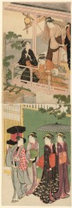 Balkonun Altından Geçen Yelpazeli Seyyar Satıcı by Torii Kiyonaga