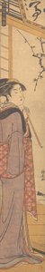 Pipolu Kız, yak. 1785. by Torii Kiyonaga