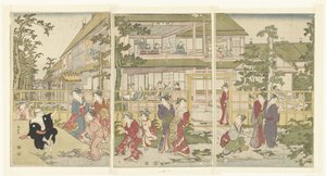 kör adam oynamak by Torii Kiyonaga