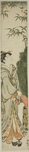Battledore ve Raketle Oynayan Geyşa by Torii Kiyonaga