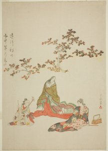 Surimono, aktör Iwai Hanshiro III