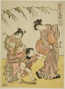 Beşinci Ay (Satsuki), "Modaya Uygun On İki Mevsim (Furyu juni kiko)" serisinden by Torii Kiyonaga