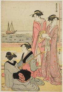 Dördüncü Ay, "Güneyde On İki Ay (Minami juni ko)" dizisinden by Torii Kiyonaga