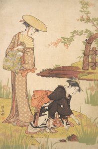 İris Bahçesi, yaklaşık. 1784. by Torii Kiyonaga