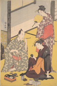 Kabuki a c ve r Matsumoto pudra beyazı doktor V, değil mi? 1783. by Torii Kiyonaga
