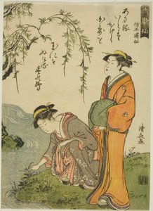 Şair Sojo Henjo, "Altı Ölümsüz Şair (Rokkasen)" serisinden by Torii Kiyonaga