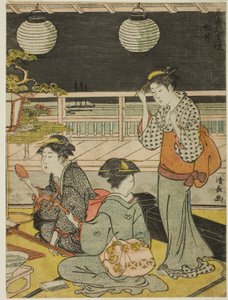 Yedinci Ay (Shichigatsu), "Güneyde On İki Ay (Minami juni ko)" dizisinden by Torii Kiyonaga