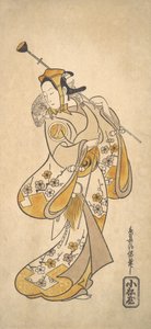 Ichikawa Monnosuke Bir maymun gösterisi olarak Maymun hat sanatı adam, değil mi? 1720-25. by Torii Kiyonobu I