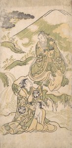 Bir Dramadan Sahne, ca. 1749. by Torii Kiyonobu I