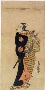 Aktör Ichimura Takenoj? IV, Kichisabur?, 1718 sayfası olarak (el boyaması ahşap baskı) by Torii Kiyotada