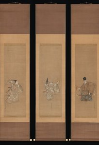 Uğurlu Noh Dansı Okina, ca. 1790-95. by Toriyama Sekien