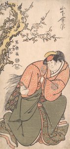 Aktör Yamashita Kinsaku II, Sadato'nun Karısı Iwate rolünde, 1794-95., 1794-95. by Toshusai Sharaku
