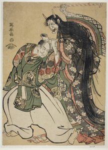 Akçaağaç Yaprağı Görüntüleme (Momiji gari) by Toshusai Sharaku