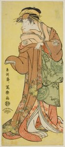 Segawa Kiku no Onna, okul üyesi, okul r, Katsuragi by Toshusai Sharaku