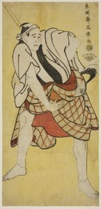 Tee c ve r Ichikawa ve Miemon Inokumamon Körfezi Olarak by Toshusai Sharaku