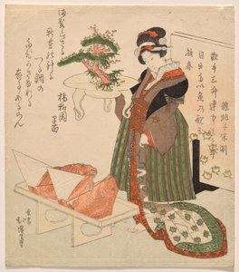 Çipura ve süslü tepsi ile yeni yıl kutlaması by Totoya Hokkei