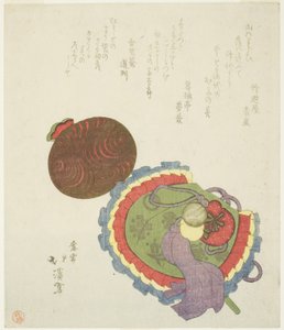 Çanta ve çekiç by Totoya Hokkei