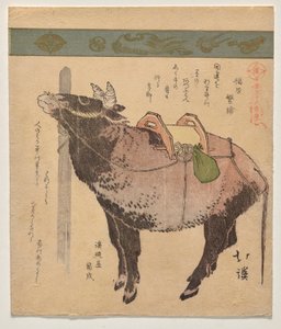 bağlı öküz by Totoya Hokkei