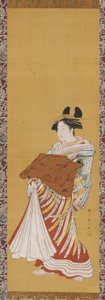Geçit töreninde Yujo, 18. yüzyılın sonlarında. by Toyonobu Utagawa