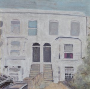 Yaşanacak bir yer 54, 2013 (kontrplak üzerine yağlıboya) by Trevor Burgess