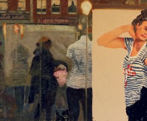 Yaşam için modeller, 2019 (tahta üzerine yağlıboya) by Trevor Burgess