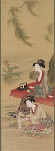 Söğüt'ün altında, 1778'den sonra. by Tsukioka Sessai