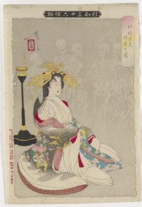 Cehennem Fahişesinin Aydınlanmasının Resmi, 1890 by Tsukioka Yoshitoshi