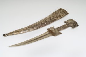 Jambiya Hançer (gümüş) by Turkish School