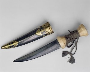 Büyük bir hançer ve kın, muhtemelen Haider Ali