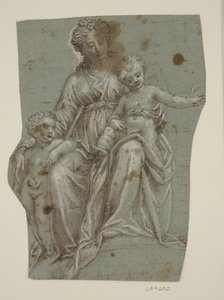 Bebek St John the Baptist ile Bakire ve Çocuk by Ubekendt Ubekendt