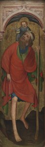 Çocukla Aziz Christopher by Ubekendt tysk omkring 1400
