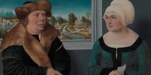 Bir Adam ve Karısının Portresi Lorenz Kraffter ve Honesta Merz, 1512. by Ulrich Apt the Elder