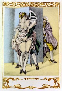 Gibert Jeune tarafından yayınlanan Voltaire'in 'Candide'inden bir illüstrasyon