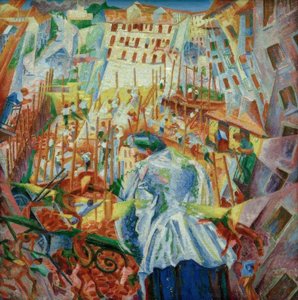 La strada entra nella casa by Umberto Boccioni