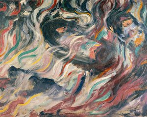 Ruh halleri: vedalar, Umberto Boccioni (1882-1916), detay by Umberto Boccioni