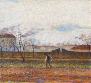 çalışan köylü by Umberto Boccioni