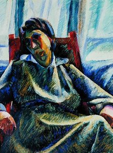 Silvia (tuval üzerine yağlı boya) by Umberto Boccioni