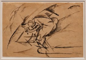 Bir Bisikletçinin Dinamizmi İçin Çalışmalar by Umberto Boccioni