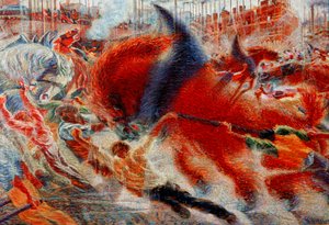 Şehir yükseliyor by Umberto Boccioni