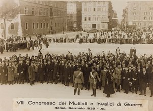 "VIII Sakatlar ve Savaş Mağdurları Kongresi - Roma, Ocak 1933 - 11" (s/b fotoğraf) by Umberto Palleschi